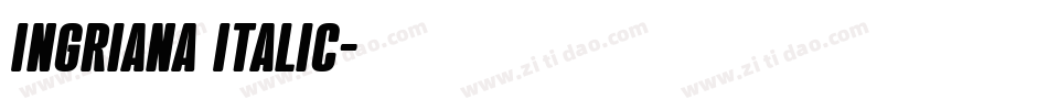 Ingriana Italic字体转换